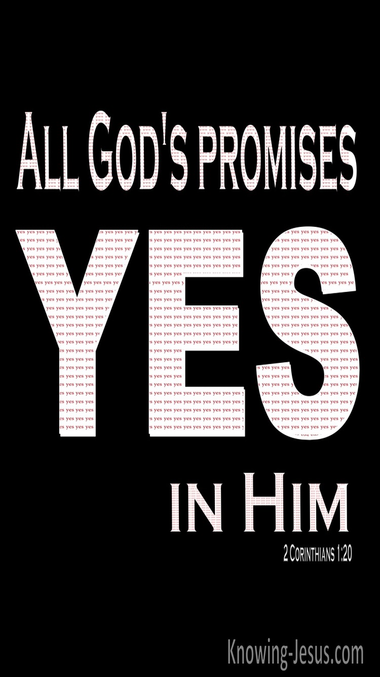 2 Corinthians 1:20 Yes In Him And Amen (black)